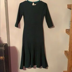 Dark green midi dress!